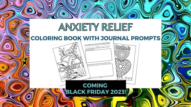 Anxiety Relief Coloring Book Cover